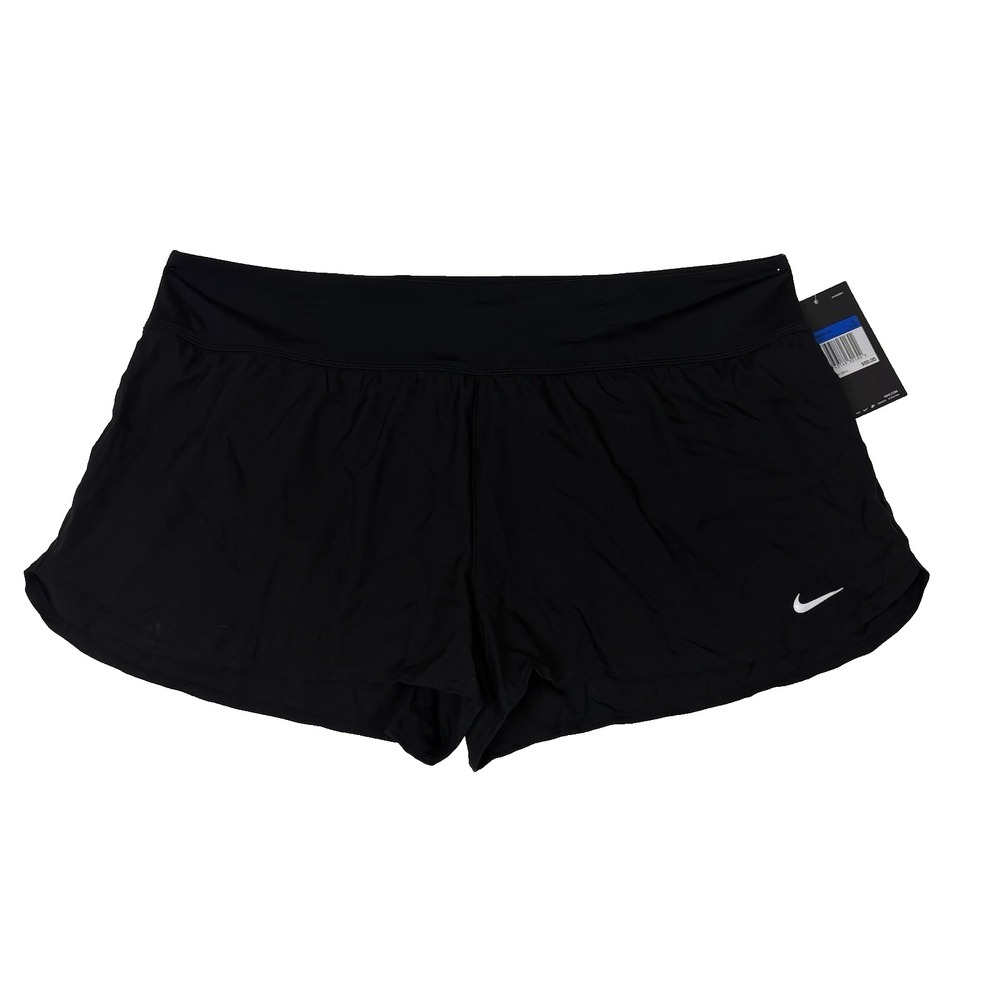 NWT Nike Womens Training Shorts XL Black Athletic Gym Run Clean Girl Aesthetic